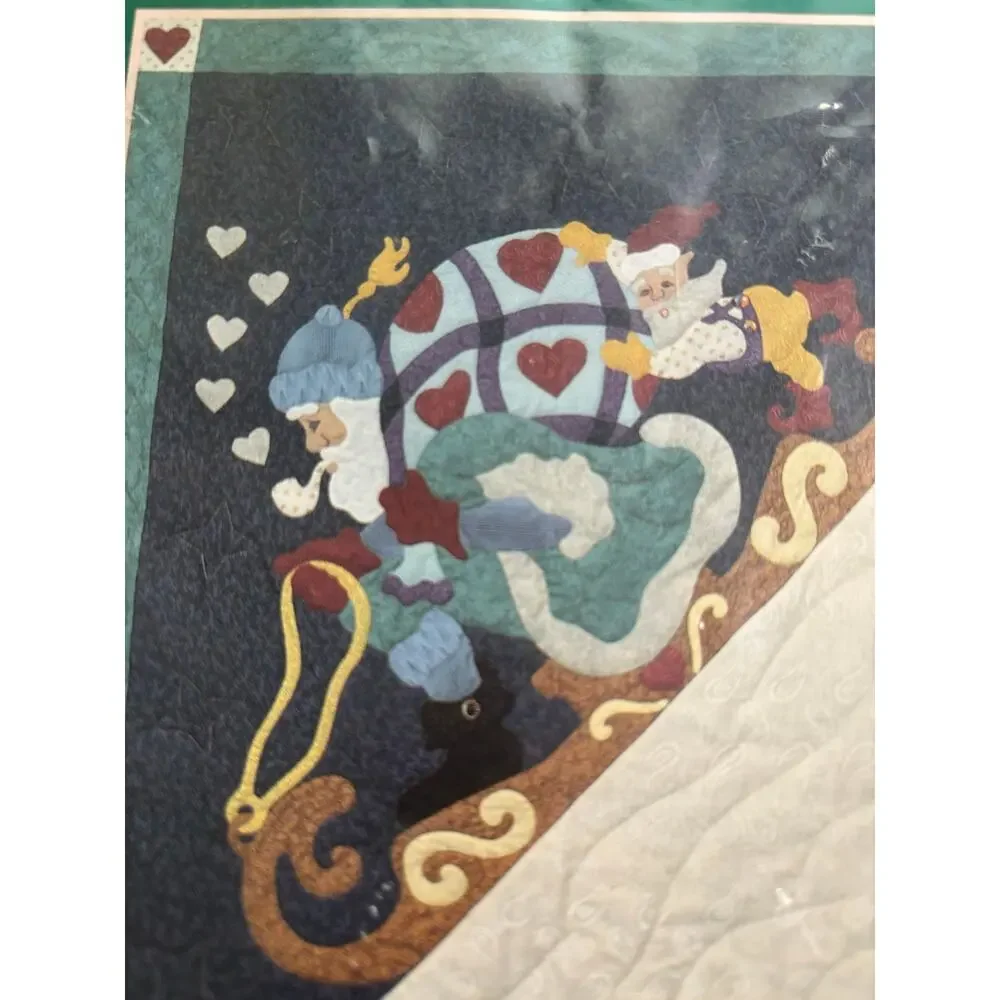 Vtg Quilt pattern I Remember Santa Christmas Hickory Hollow